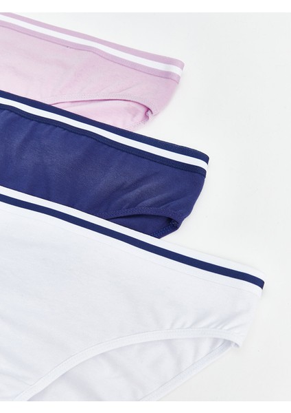 Yeni Sezon Çizgili Bikini Külot 3'lü modelleri