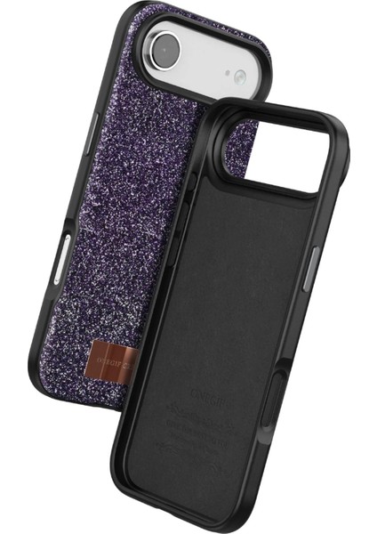 CPT05 Apple iPhone 17 Air Bright Simli Kapak - Derin Mor modelleri