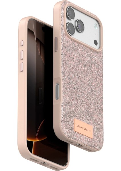 CPT05 Apple iPhone 17 Pro Bright Simli Kapak - Pembe