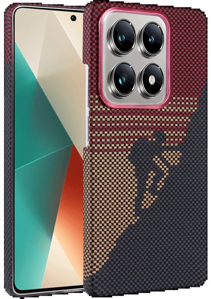 CPT05 Xiaomi Mi 14T Pro Vega Magsafe Kapak - Kırmızı