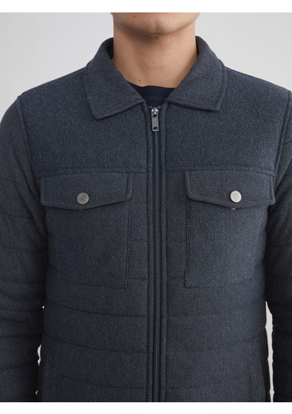 Yeni Sezon Slim Fit Gömlek Yaka Erkek Mont modelleri