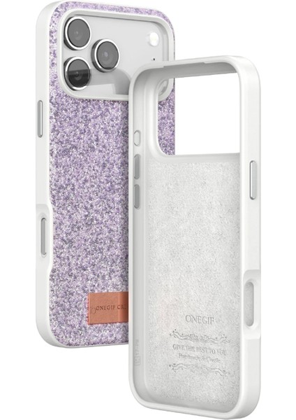 CPT05 Apple iPhone 17 Pro Max Bright Simli Kapak - Lila modelleri