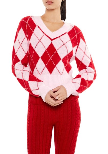 Baklava Desenli Kazak fırsatları