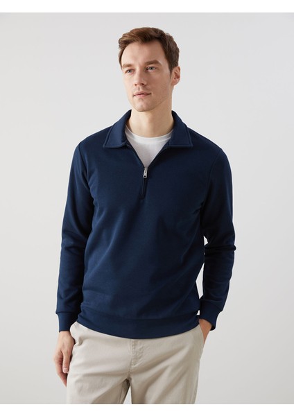 Yeni Sezon Polo Yaka Uzun Kollu Erkek Sweatshirt