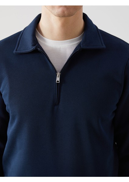 Yeni Sezon Polo Yaka Uzun Kollu Erkek Sweatshirt modelleri