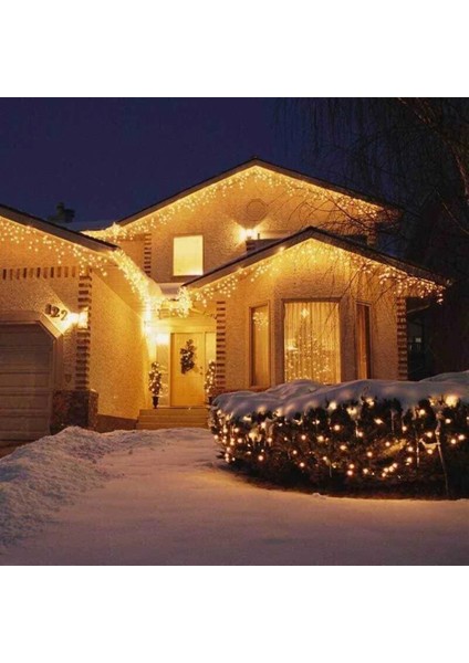 Eco Lounge Cata Ct 8503 Saçak LED Dış Mekan Perde Süsleme Beyaz Işık 1 mt