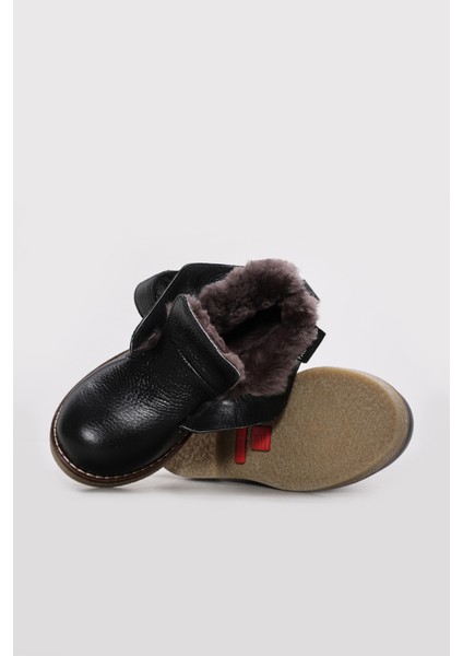 Hakiki Deri Kürklü Unisex Çocuk Klasik Bot 257KFA2023 modelleri