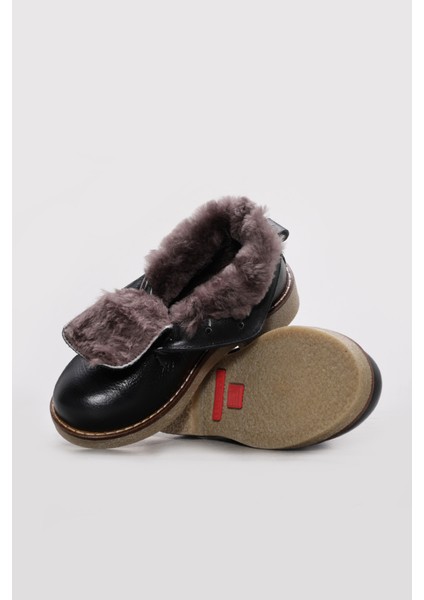 Hakiki Deri Kürklü Unisex Çocuk Klasik Bot 257KFA2024 modelleri