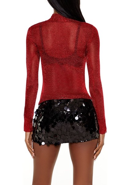 Simli Yüksek Yaka Kazak modelleri