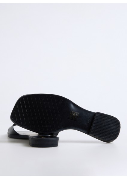 78RA3S93 Siyah Kadın Deri Terlik fırsatları