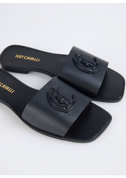 78RA3S93 Siyah Kadın Deri Terlik indirimleri