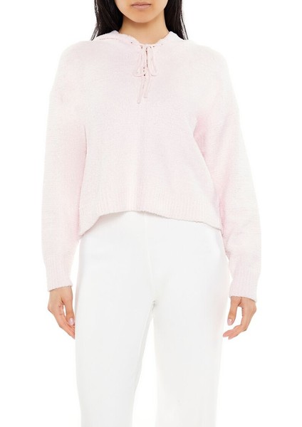 Yarım Yaka Kapüşonlu Kazak fiyatları