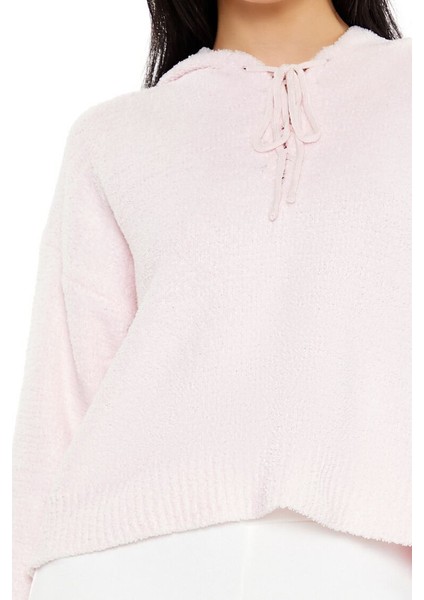 Yarım Yaka Kapüşonlu Kazak indirimleri