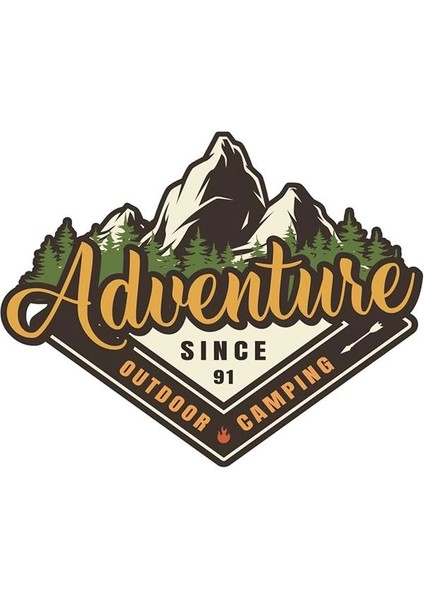Off Road Camping Adventure Sticker Off Road Sticker 10 x 8 cm