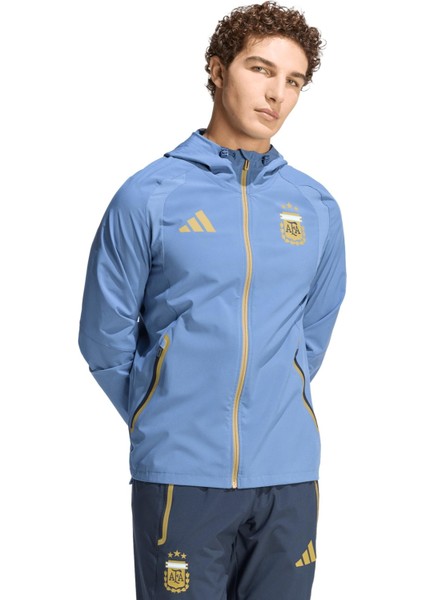 AJZ6313 Adidas Afa Arjantin Erkek Yağmurluk-R&amp;uuml;zgarlık Mavi
