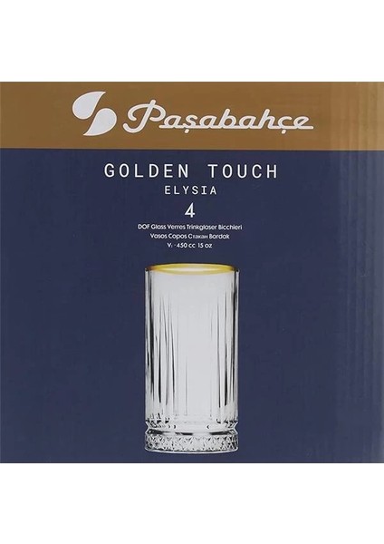 Golden Touch Meşrubat Bardağı - 4'lü modelleri