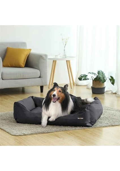Lüks Köpek Yatağı Xl Köpek Minderi Oxford Kumaş Kaymaz Tabanlı 100 x 70 cm PGW28H Siyah fiyatları