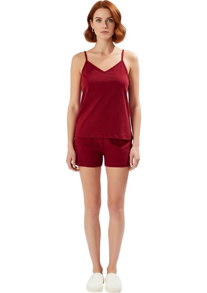 Nefes Alan Pamuklu Pijama Takımı V Yaka Dantel Detay Yüksek Kalite Rahat ve Şık indirimleri