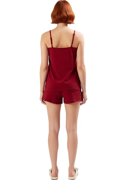 Nefes Alan Pamuklu Pijama Takımı V Yaka Dantel Detay Yüksek Kalite Rahat ve Şık