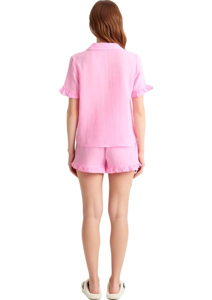 Yumuşak Pamuklu Müslin Pijama Takımı Rahat ve Şık Zarifane Tasarım Modern Stil Özenle Seçilmiş indirimleri