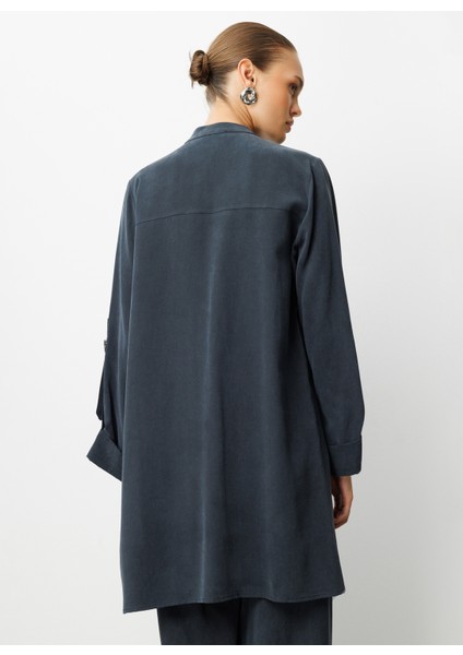 Hakim Yaka Düz Siyah Kadın Tunik M1MZ1030210168 indirimleri