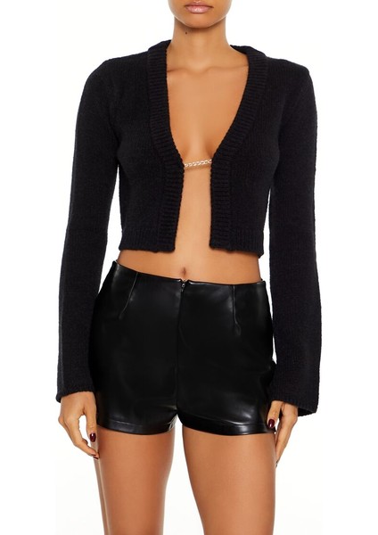 Zincir Detaylı Düğmesiz Hırka fiyatları