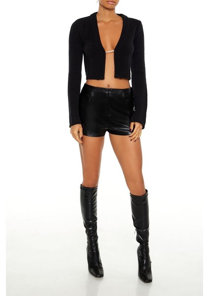 Zincir Detaylı Düğmesiz Hırka fırsatları