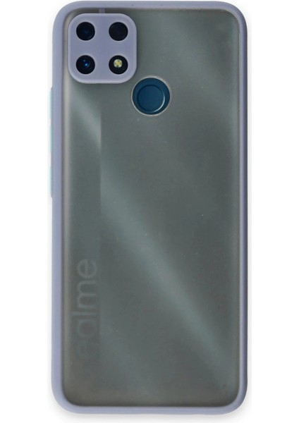 Realme C25 Kılıf Montreal Silikon Kapak - Gri