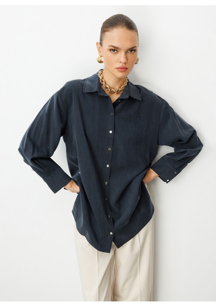 Klasik Yaka Düz Siyah Kadın Tunik M1MZ1030210167 modelleri