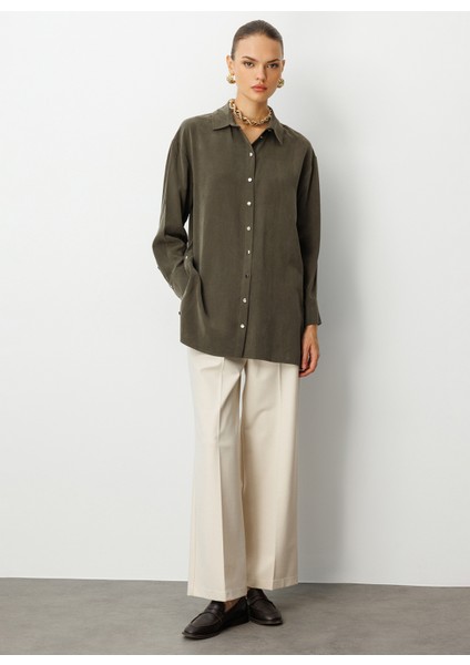 Klasik Yaka Düz Kahve Kadın Tunik M1MZ1030210167 indirimleri