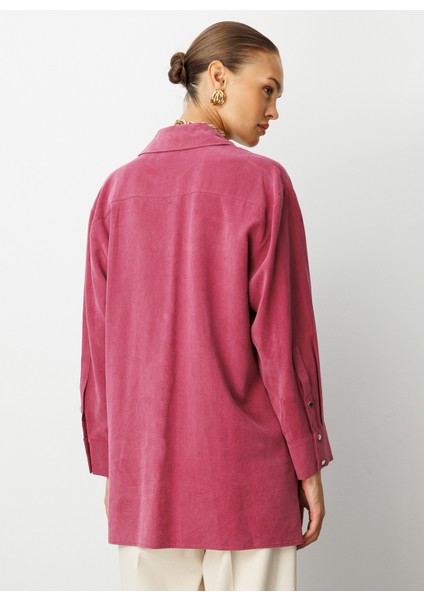 Klasik Yaka Düz Mürdüm Kadın Tunik M1MZ1030210167 fırsatları