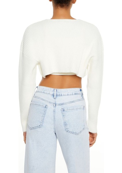 Örgü Crop Hırka modelleri