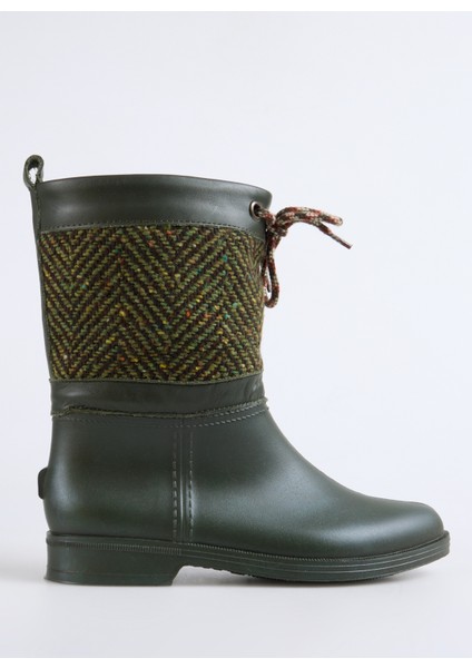 Haki Kadın Çizme Kana