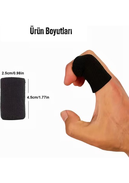 Spor Parmak Eklem Koruyucuları Basketbol, Voleybol, Fitness Önleyici Kaymaz, Ter Emici, Koruyucu Destek