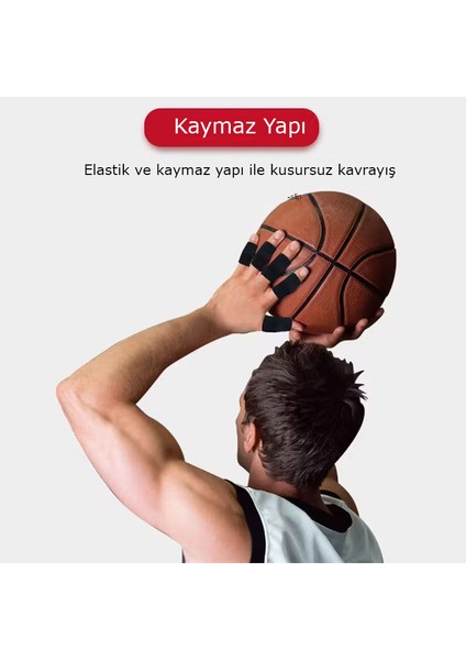 Spor Parmak Eklem Koruyucuları Basketbol, Voleybol, Fitness Önleyici Kaymaz, Ter Emici, Koruyucu Destek modelleri
