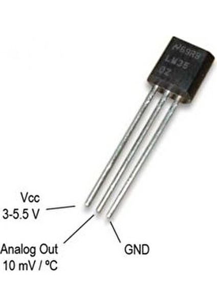 Sıcaklık Sensörü (LM35) 1 Adet Enerji Verimli ve Güvenilir Ölçüm Aracı fırsatları