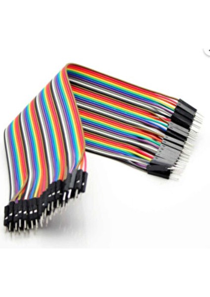 20 cm 40'lı Jumper Kablo Erkek-Dişi Renkli Bağlantı Kabloları 20 cm Uzunlukta fiyatları