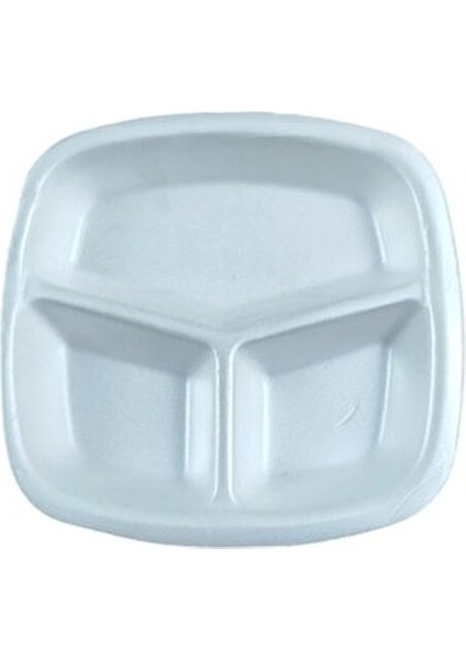 50 Adet 3 Göz Beyaz Köpük Tabldot Ebatlarıyla Parti Kutlamalarına Uygun fiyatları