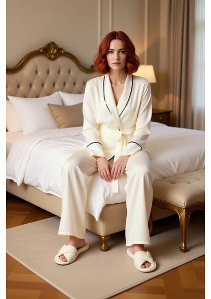 Kadın Viskon Pijama Gömlek Pantolon Takımı Fonksiyonel Dayanıklı Kaliteli Konforlu Estetik fiyatları