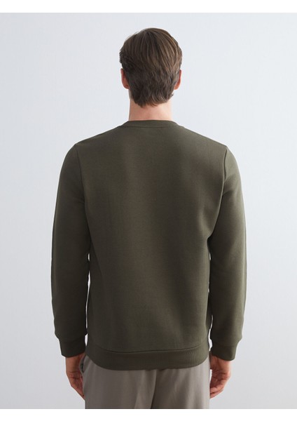 Yeni Sezon Bisiklet Yaka Baskılı Erkek Sweatshirt fırsatları