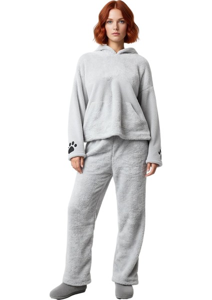 Kadın Kapüşonlu Yumuşak Pijama Takımı Fonksiyonel Dayanıklı Kaliteli Konforlu Estetik Spor modelleri