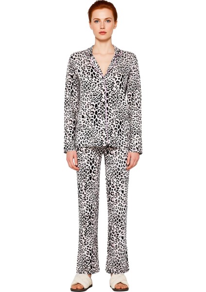 Kadın Viskon Süprem Leopar Desenli Pijama Takımı Fonksiyonel Dayanıklı Kaliteli Konforlu Şık fiyatları