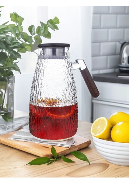 Premium Akasya Ağaç Parçalı 1900 ml Sürahi