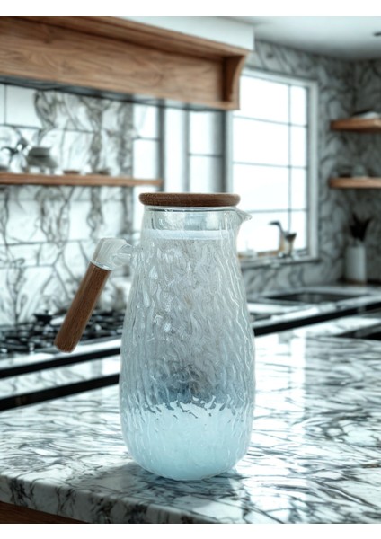 Premium Akasya Ağaç Parçalı 1900 ml Sürahi modelleri