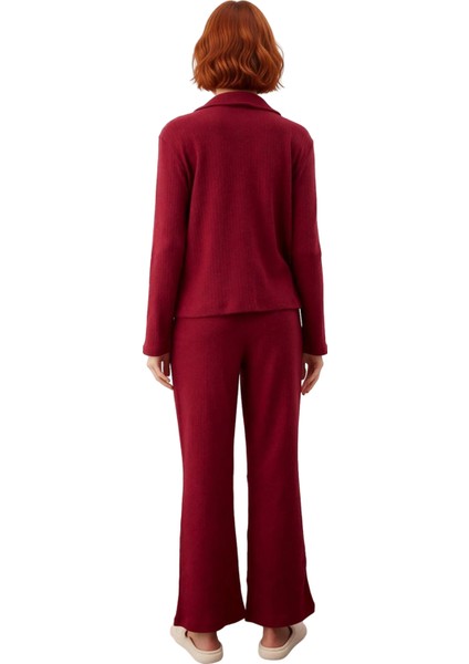 Kadın Fitilli Gömlek Pantolon Pijama Takımı Fonksiyonel Dayanıklı Kaliteli Konforlu Modern modelleri