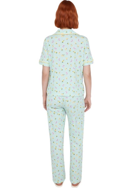 Genç Kız Ekose Desenli Gömlek ve Pantolon Pijama Takımı Fonksiyonel Dayanıklı Kaliteli Şık modelleri