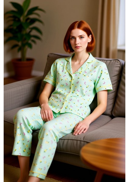 Genç Kız Ekose Desenli Gömlek ve Pantolon Pijama Takımı Fonksiyonel Dayanıklı Kaliteli Şık fırsatları