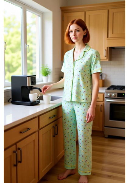 Genç Kız Ekose Desenli Gömlek ve Pantolon Pijama Takımı Fonksiyonel Dayanıklı Kaliteli Şık indirimleri