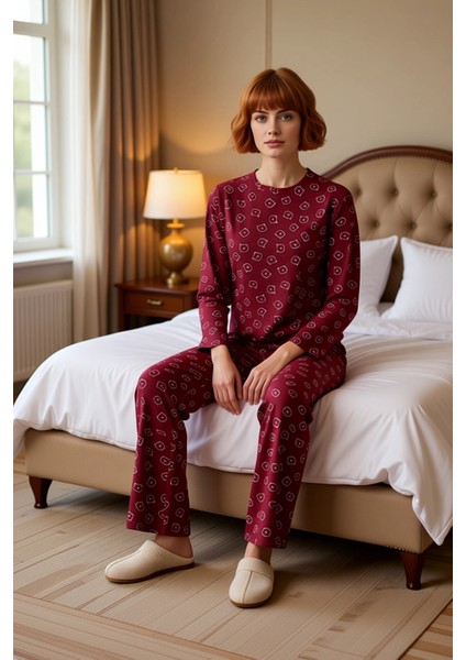 Kadın Ayıcıklı Pamuklu Pijama Takımı Fonksiyonel Dayanıklı Kaliteli Konforlu Estetik Rahat