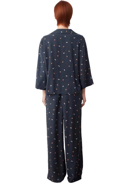 Kadın Baskılı Viskon Gömlek ve Pantolon Pijama Takımı Fonksiyonel Dayanıklı Kaliteli Rahat modelleri